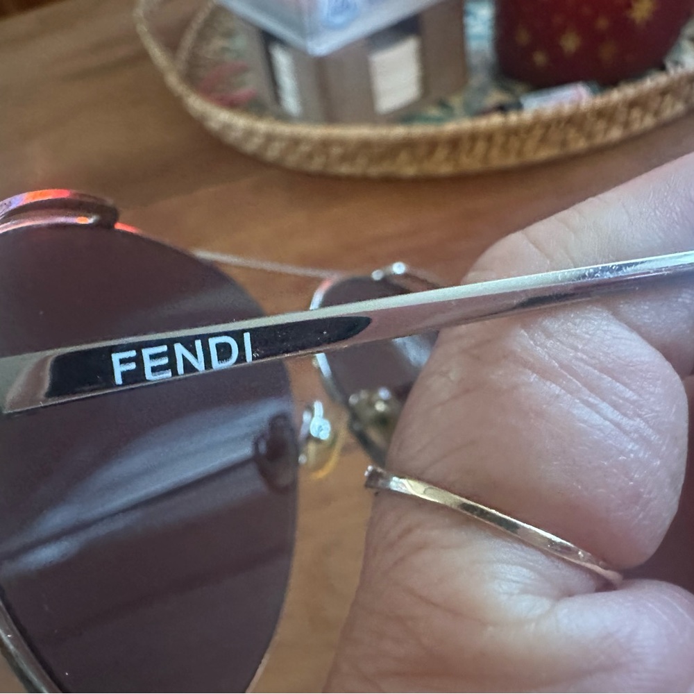 Fendi Eyewear Arm with Engraved Design